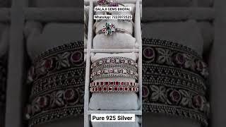 Pure 925 Silver Bangles | Balaji Gems Bhopal | WhatsApp: 7223072525 #shorts #youtubeshorts #silver