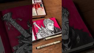 Berserk drawing guts #art #berserk #guts #sketch #artshorts