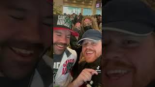 Carnelo asks canelo’s brother in Spanish who’s going to win.