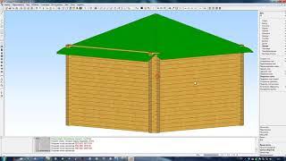 Создание вальмовой крыши в программе К3 Коттедж