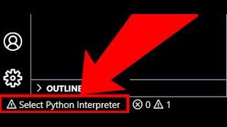 "Select Python Interpreter" Erorr Fix