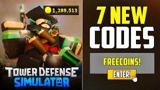 ALL NEW *UPDATE* CODES FOR TOWER DEFENSE SIMULATOR IN 2023! ROBLOX TOWER DEFENSE SIMULATOR CODES