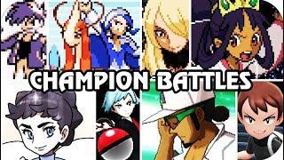 Evolution of Pokémon Champion Battles (1996 - 2018)