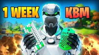 1 WEEK Fortnite KBM PROGRESSION (INSANE)