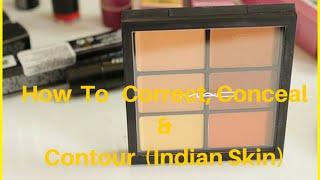 How To Color Correct , Conceal, Contour & Highlight With MAC PRO CONCEAL PALETTE