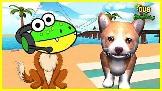 Let's Play Dog Simulator A Day as A Dog with Gus the Gummy Gator