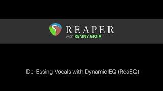 De-Essing Vocals with Dynamic EQ (ReaEQ)in REAPER