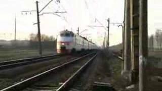 ER200 High Speed Train in Kolpino, Russia