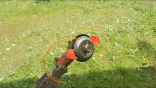 Make 4 holes and the mower head is unnecessary (simple and effective)