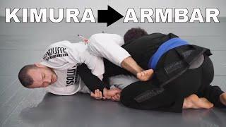 Kimura to Armbar from Bottom (Lachlan Giles)