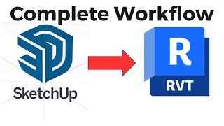 Revit 2025 Tutorial - How To Design A SketchUp Model In Revit