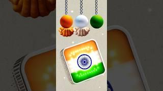 Tricolour LED Lamp Art  Independence day special art  Indian National Flag Art #art #shorts