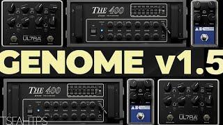 The BASS Update!! Two notes Genome 1.5 on Bass AND Guitar