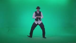 Dancing Man -  Green Screen Video Footage. CHROMAKEY