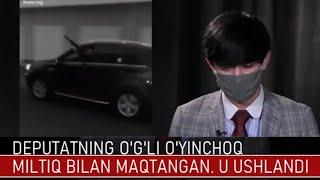 Deputatning o`g`li o`yinchoq miltiq bilan maqtangan. U ushlandi