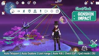 Cheat GENSHIN IMPACT ANDROID Auto Explore Chest Work support no root