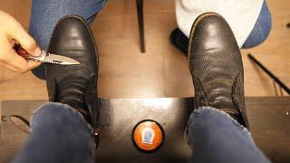 Very pleased with the restoration! | Edgar Shoe Shine ASMR