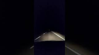 Night driving Audi A6 C4 with lamp Philips X-tremeVision