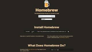 Installing MongoDB  Using HomeBrew