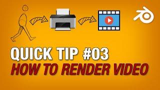 Quick Tip 03: How to render your Blender animation to a video file using Grease Pencil 2D Animation