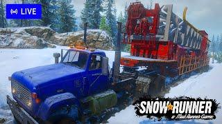 LIVE: SnowRunner Multiplayer Co-Op: "We will NOT Flip Our Truck..I Guarantee!!"