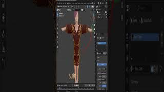 Make Easy Cloth in Blender 4.1 #shorts