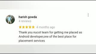 Nucot Reviews | Students | Training & Placement