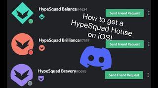 How to get a HypeSquad Badge on Mobile iOS!