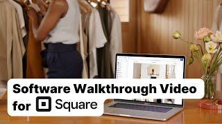 Fintech Software Walkthrough Example | Square Online: Website Builder | Vidico