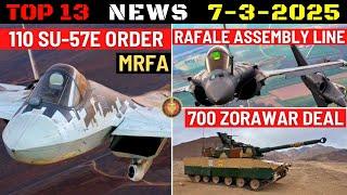 Indian Defence Updates : 110 Su-57 Order,Rafale Assembly Nagpur,700 Zorawar Deal,Army ATGM Outdated