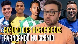  UM RESUMO DAS 4 NEGOCIAÇÕES QUE O GRÊMIO ESTÁ AVANÇANDO NO MERCADO