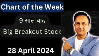 Chart of the Week Share !! 9 साल बाद Breakout आ गया !! Big Breakout Stock 28-04-24