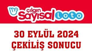 Çılgın Sayısal Loto Çekiliş Sonuçları 30 Eylül 2024