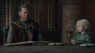 Aegon Wants His Son to Ride Jason Lannister Piggy Back Style House of Dragons S2 Episode 1