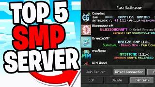 Top 5 SMP Servers For Minecraft 1.21.4! - Java & Bedrock