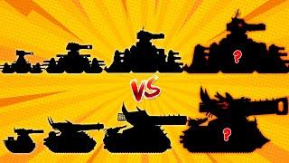 Die Entwicklung der Hybriden KV-44 VS Leviathan | Cartoon über Panzer | Hihe Tank