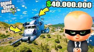 HIRSIZ BEBEK ÇETESİ DÜNYANIN EN PAHALI HELİKOPTERİNİ ÇALIYOR! -  GTA 5