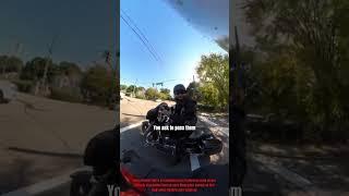 He Passed a Patched Rider Without Asking… | @duc_em_keem on IG #motorcycle #karen #biker