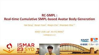 [ISMAR 2023] RC-SMPL :Real-time Cumulative SMPL-based Avatar Body Generation