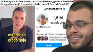 MULHER Q NÃO DEU ASSENTO A CRIANÇA VIRA INFLUENCER E GANHA 1.5 MILHÕES DE SEGUIDORES NO INSTAGRAM