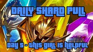 This girl is helpful - Daily Shard Pulls - Day 5 #shorts