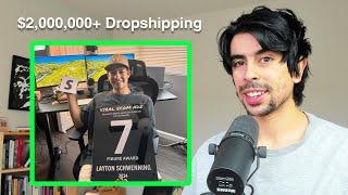 From $0 to $2,000,000 with Shopify Dropshipping - Layton Schwenning | Arie Scherson Podcast #37