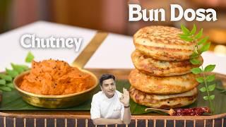 Instant Bun Dosa | Onion Tomato Chutney | Quick Snacks Recipe | Kunal Kapur Recipes | Lunch, Dinner