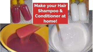 Hair Shampoo and Conditioner Recipes. How to make Shampoo and Conditioner at Home!