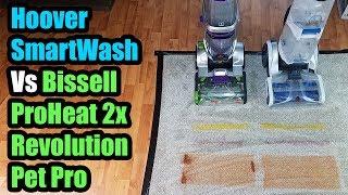 Hoover Smartwash vs Bissell Proheat 2x Revolution Pet Pro Carpet Cleaner