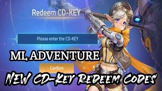 5 New ML Adventure CD Keys! - Mobile Lengends Adventure Redeem Codes 2021