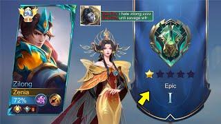 ZILONG DOESN'T BELONG IN EPIC RANK! THE ENEMIES HAD NO CHANCE "END SEASON"