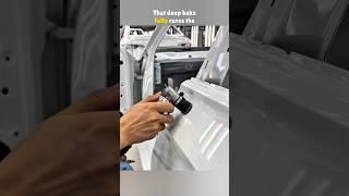 What Makes Factory Paint So Tough #assembly #automobile #manufacturing #factorytour