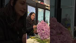 100+Roses  instagram.com/huberheightsfloral #asmr #flowers #bouquet #flowerbouqet #rose #gift