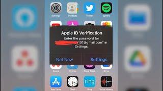 How to fix weird iPhone Apple ID / email verification popup 2024